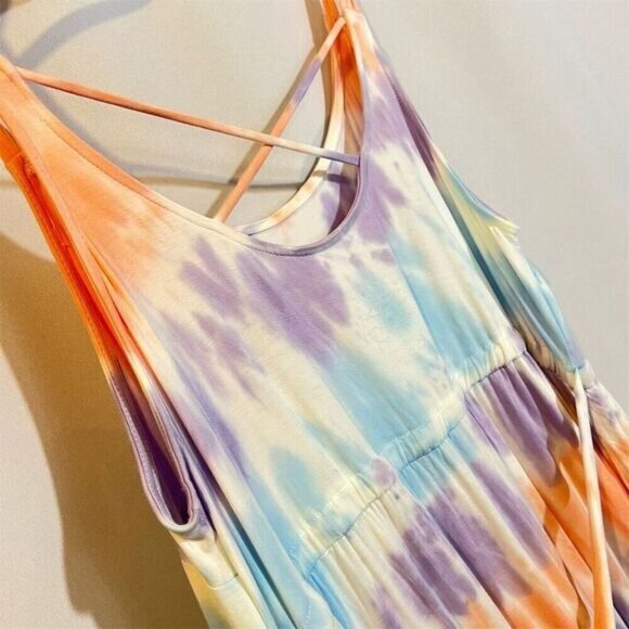 Torrid Tie Dye Jersey Knit Super Soft Challis Dress 2X Bohemian Summer Vacation - Picture 6 of 6
